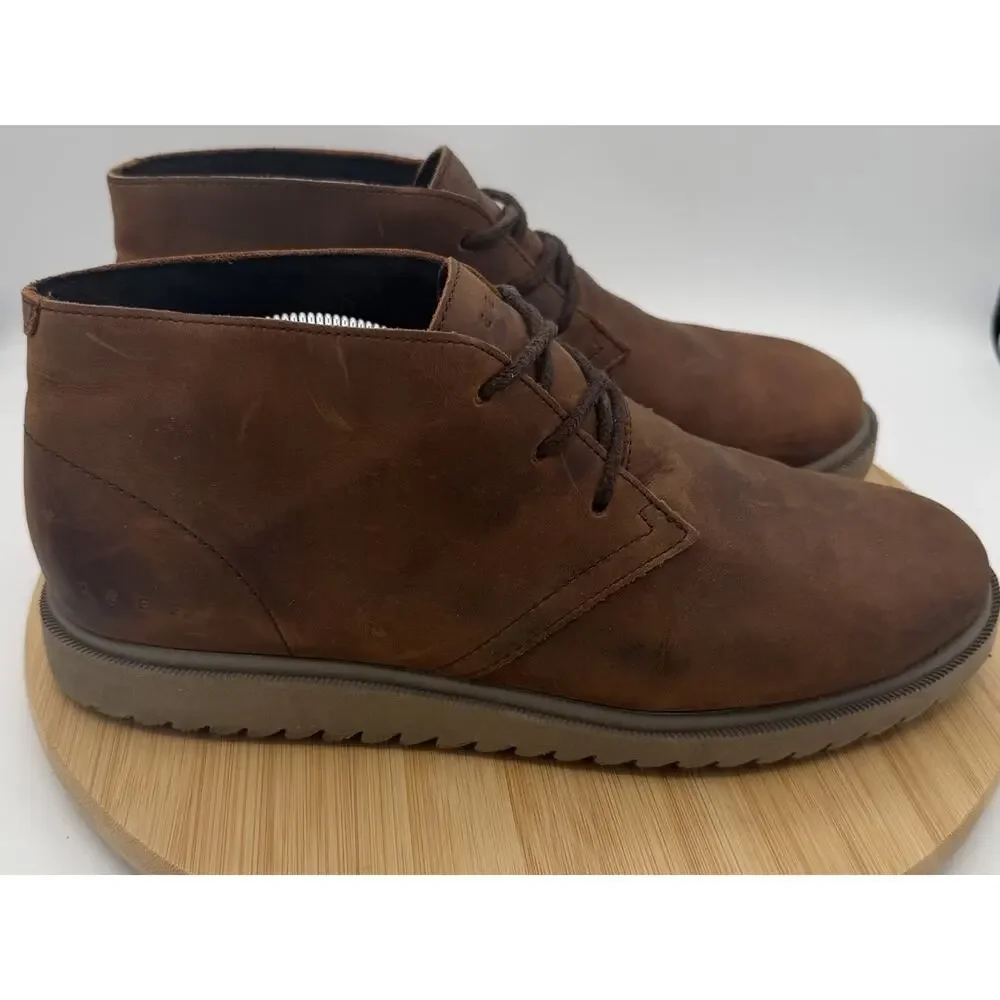 REEF Leucadian Brown Leather Chukka Boots Shoes Men’s Size 10.5